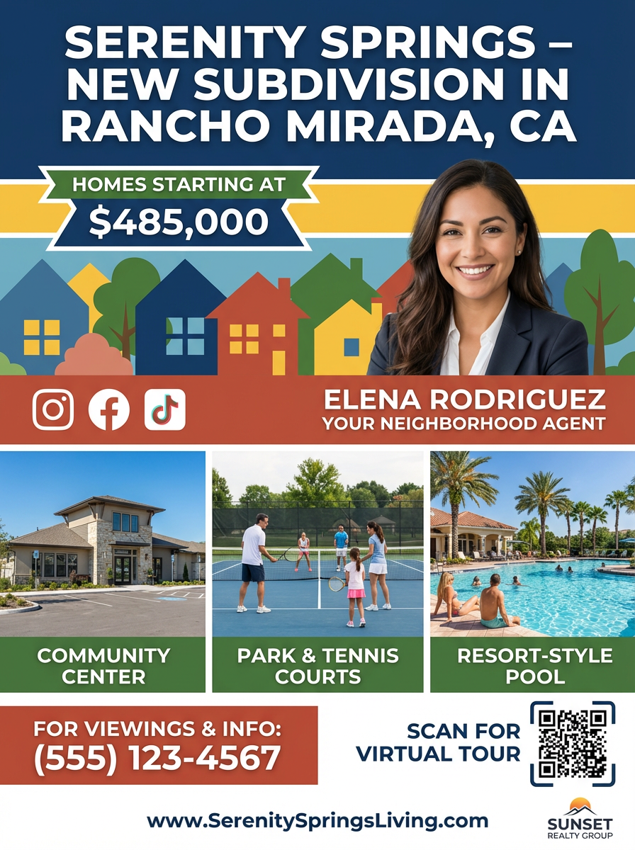 Serenity Springs real estate one-sheet