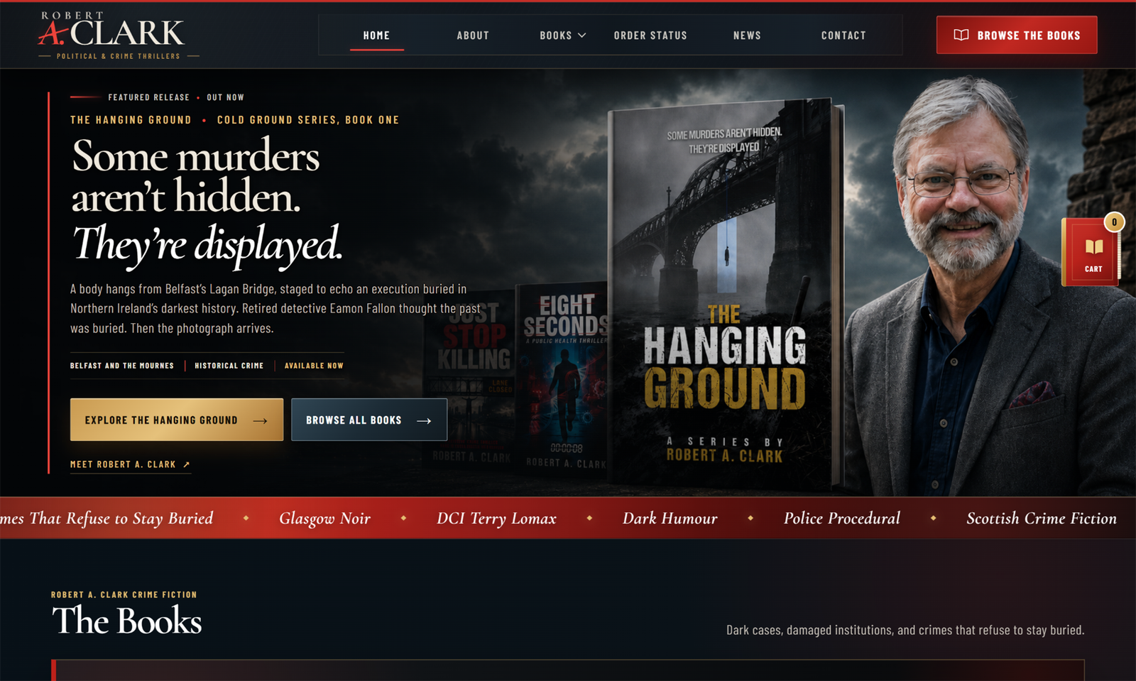 Robert A. Clark author website and book storefront